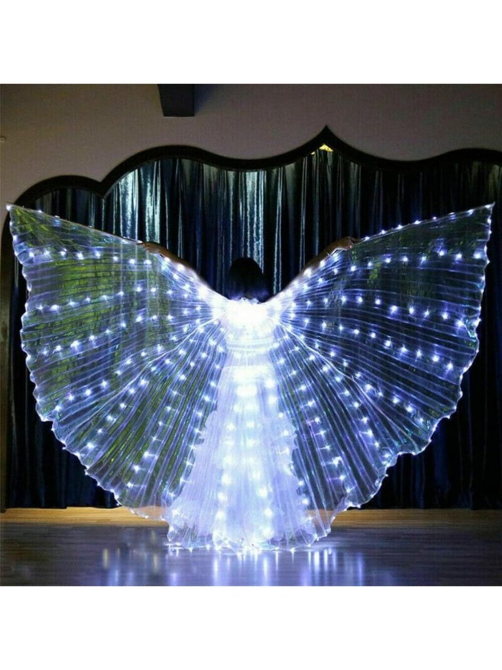Light Up LED Isis Wings | Glow Belly Dance Costume | Butterfly Wings for